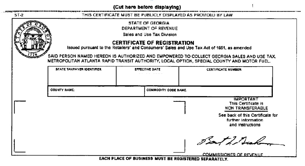 print business license ga - Account Registration - Halls Atlanta Wholesale Florist Inc.