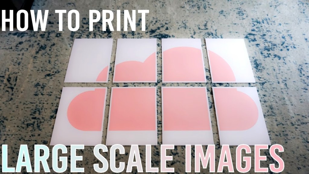 how to print in large print - How to Print Large Scale Images on a Regular Printer