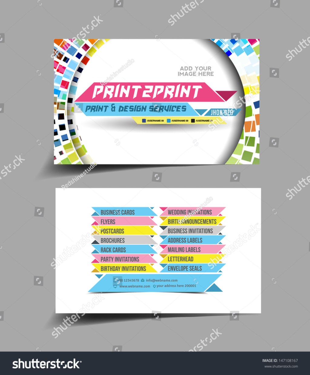 printing business visiting card design - , Printing Press Business Cards Images, Stock Photos & Vectors