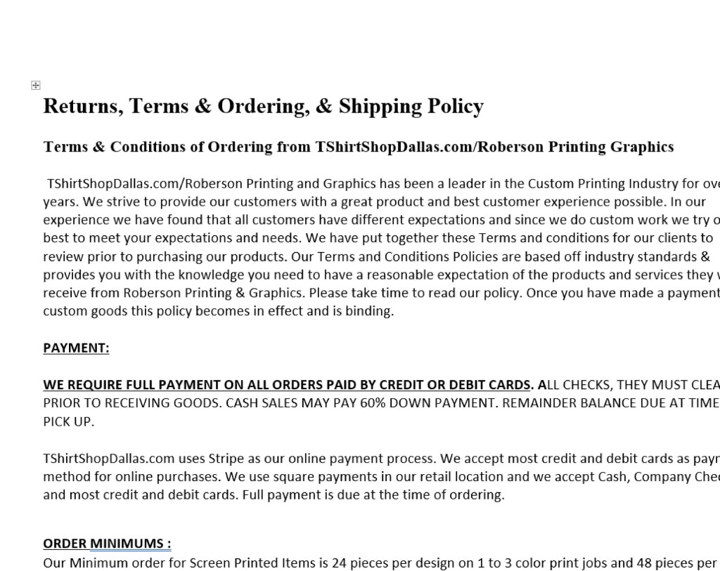 printing company terms and conditions - Shop Terms and Order Conditions Policy - Lady Print Boss